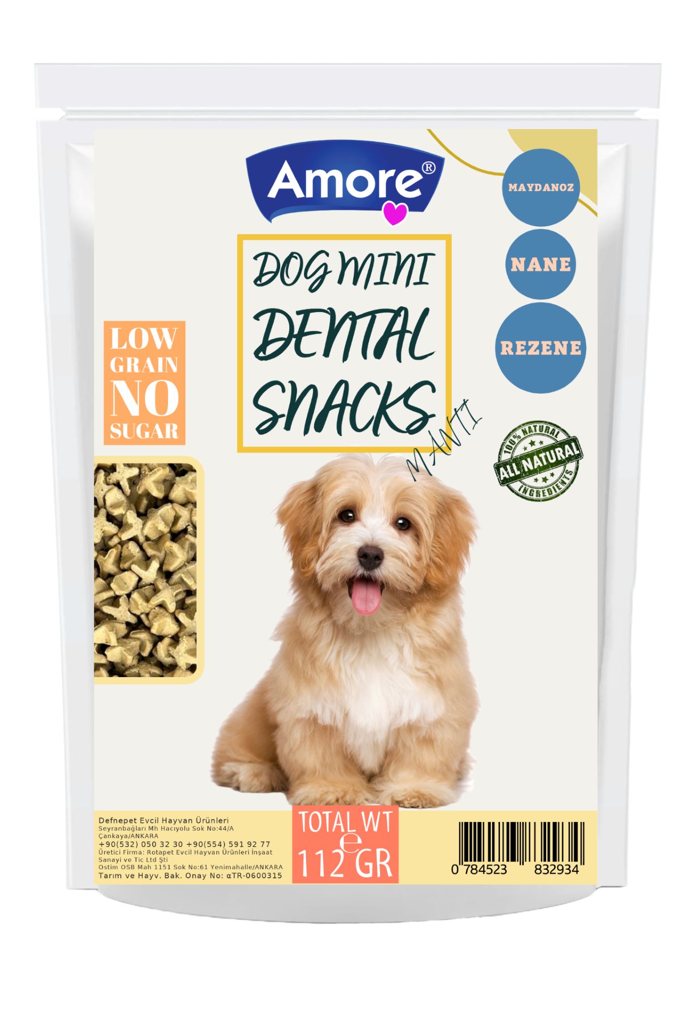 Avida Mantı 112g Diş Eti Sağlığı Taneli Mini Dental Köpek Ödülü