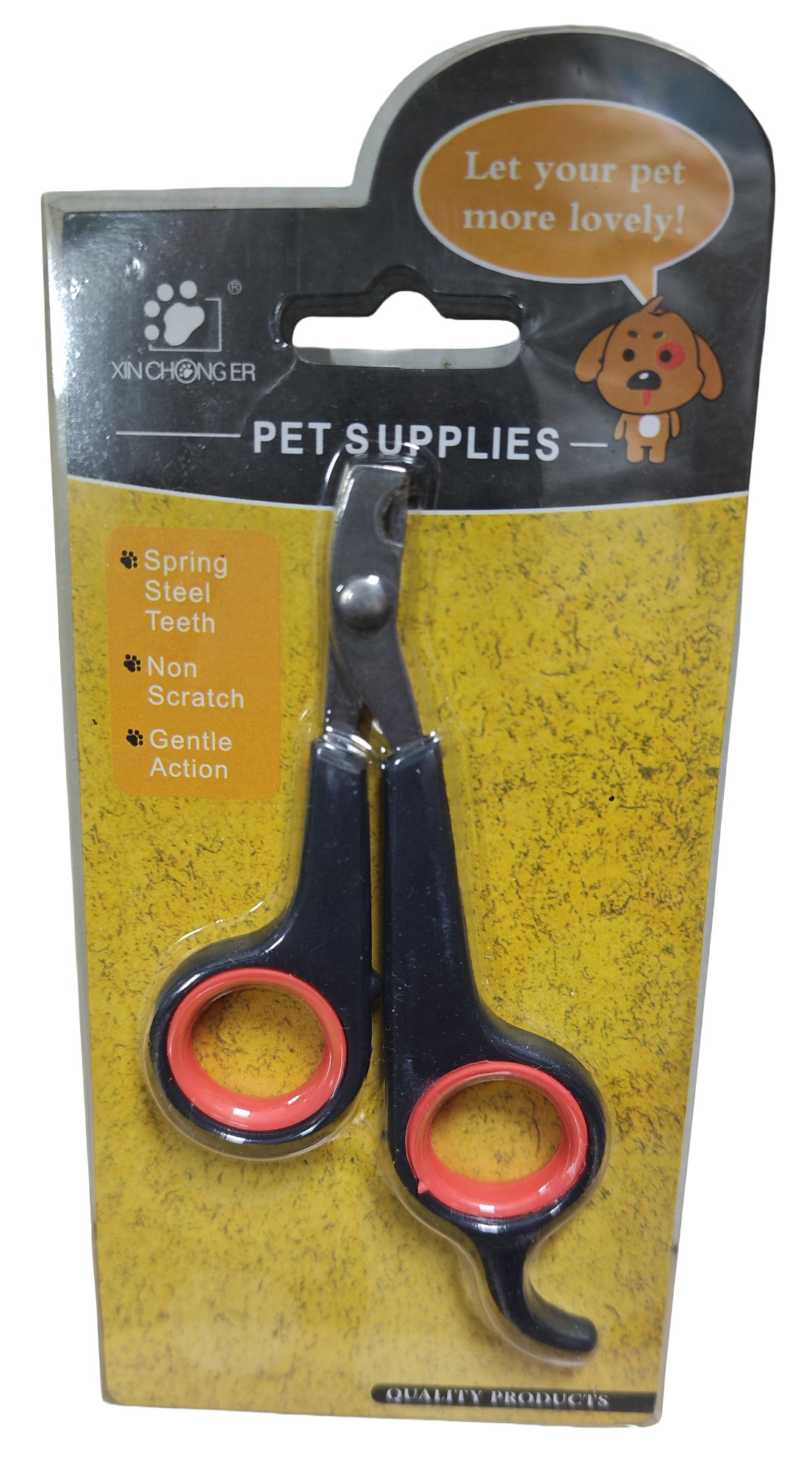 Xin Chong Er Kedi ve Köpek Tırnak Makası (Siyah-Turuncu)