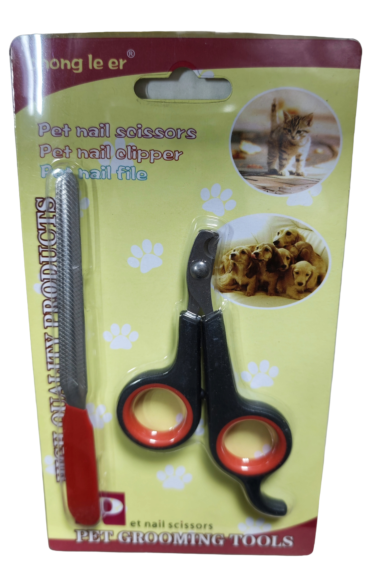 Hong Le Er Tırnak Törpülü Kedi ve Köpek Tırnak Makası Seti