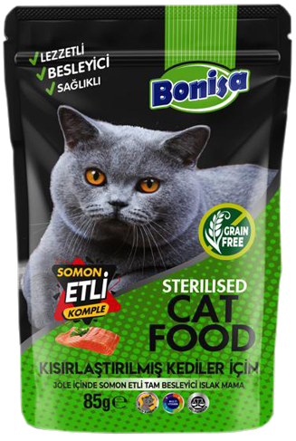 Bonisa Steril Somonlu Punch Kedi Ödül Maması