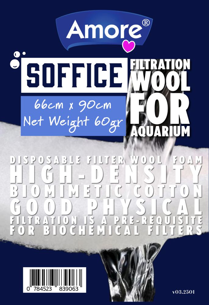 Soffice 60gr Akvaryum Filtre Elyafı 66x90cm